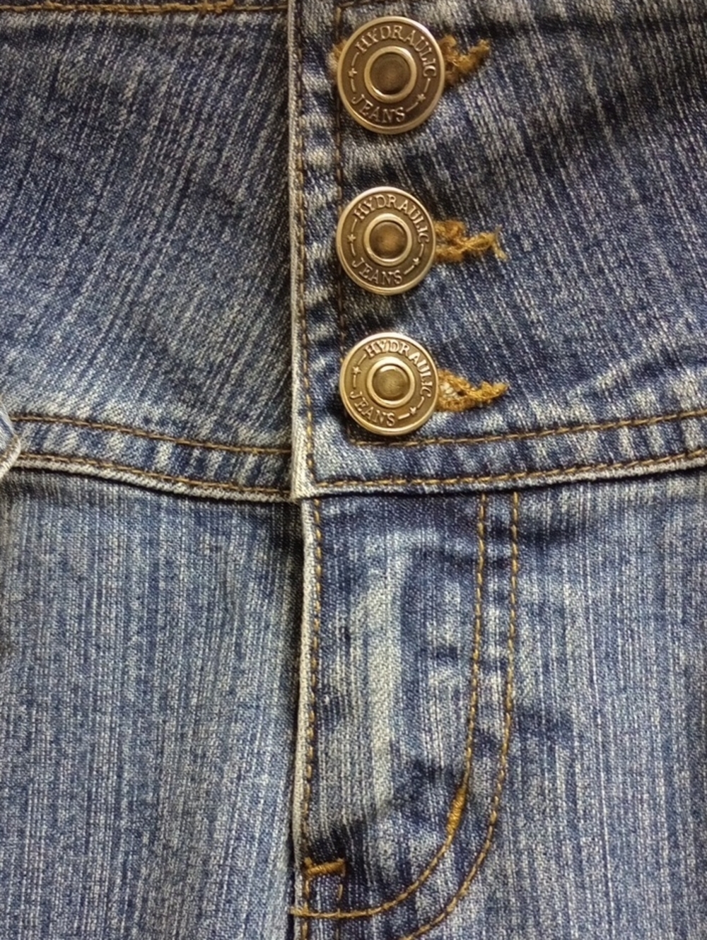 Y2K 90'S HYDRAULIC VINTAGE BELTED BOOT CUT WIDE LEG MEDIUM RISE JEANS RARE - Picture 6 of 12